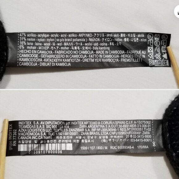 Zara Knit Wide Neck Sweater 6745E1M - Picture 6 of 6